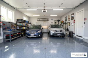 garage floor coating professional two-car garage - garage floor coating