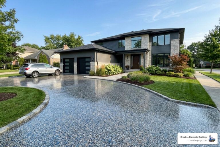epoxy concrete driveway